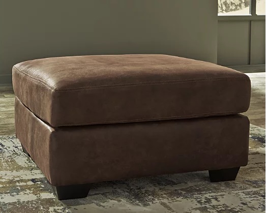 12020-08 BLADEN OTTOMAN OVERSIZED STATIONARY 36X36X19 COFFEE