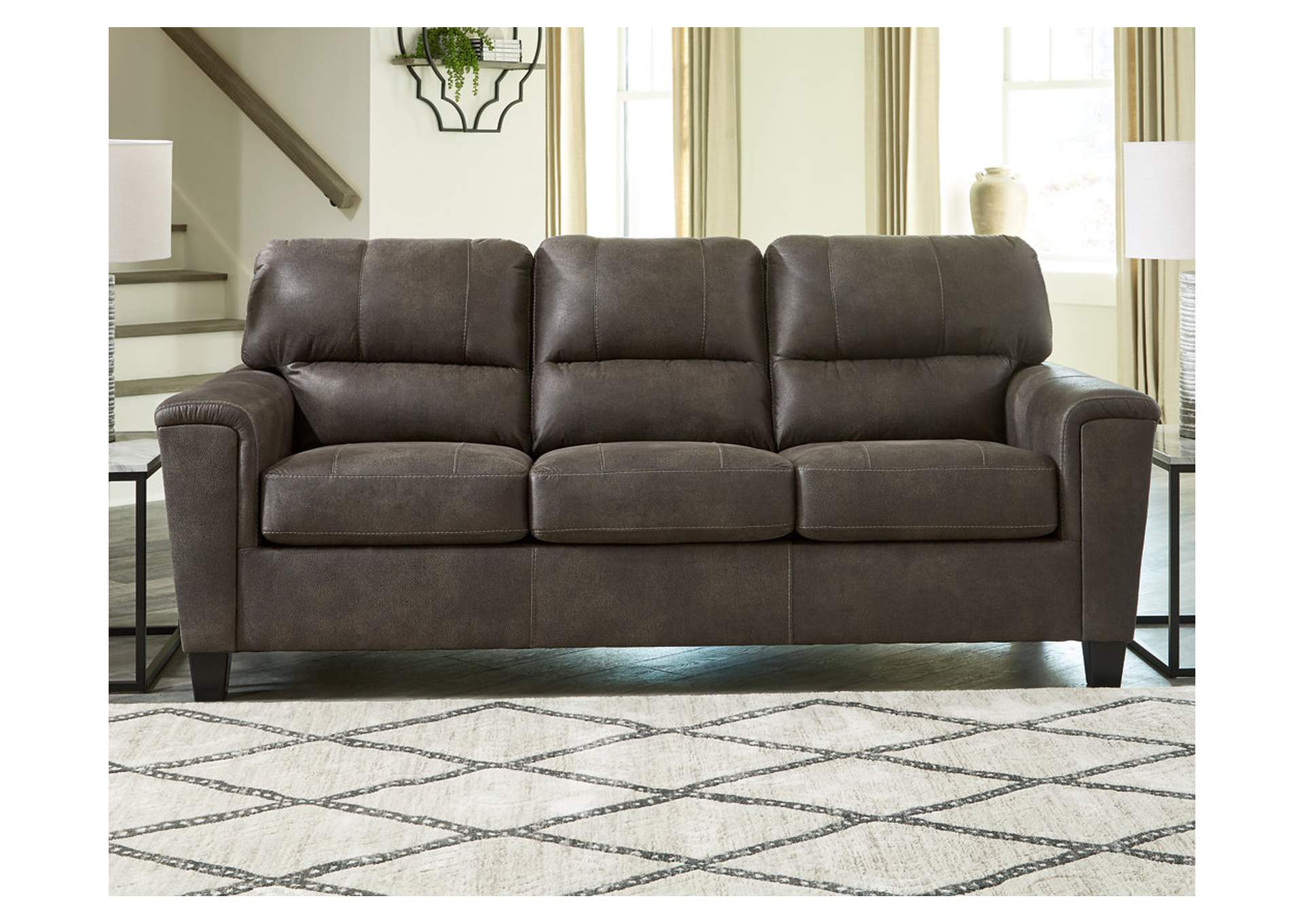 94002-38 NAVI SOFA STATIONARY 89X38X39H SMOKE