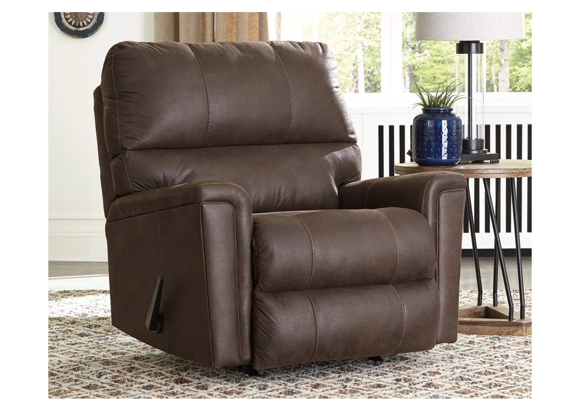 94003-25 NAVI RECLINER ROCKING MANUAL RECLINING 39X41X42 CHESTNUT