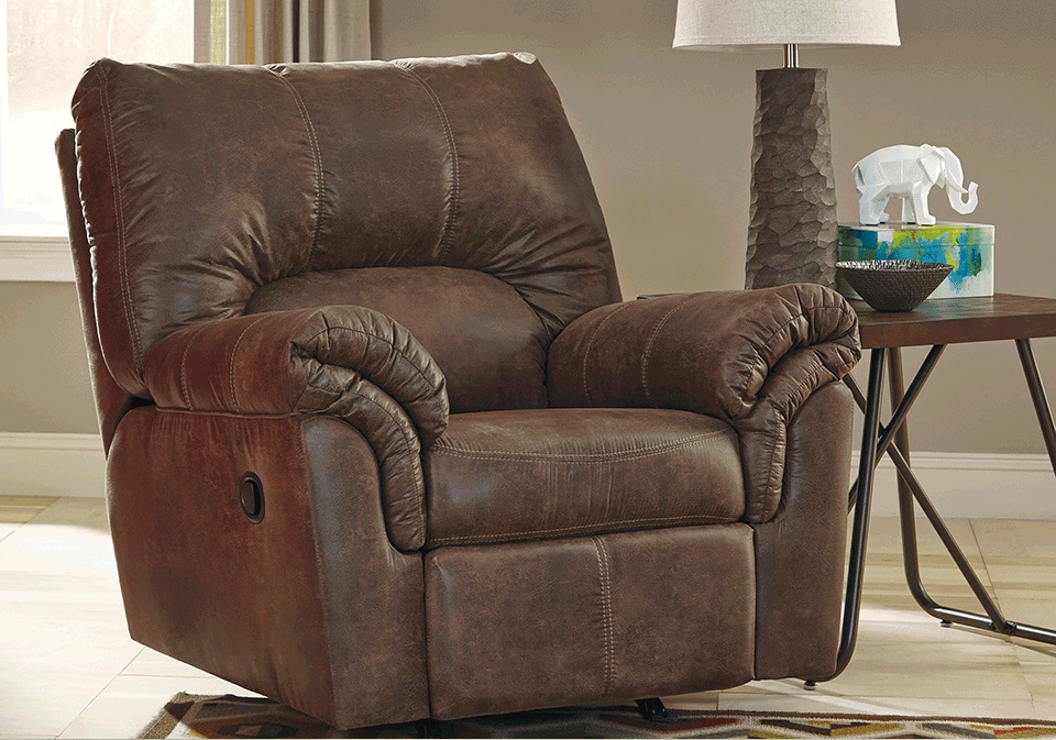 12020-25 BLADEN ROCKER/RECLINER MANUAL RECLINING 42X40X40 COFFEE
