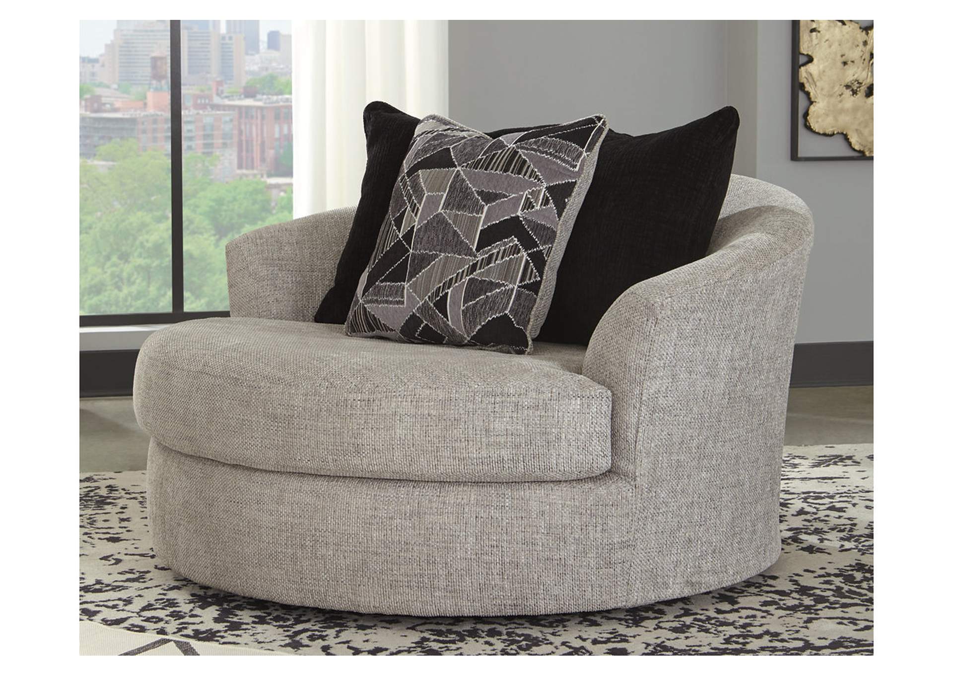 96006-21 MEGGINSON CHAIR SPECIAL ORDER STATIONARY 58X54X39 ROUND STORM