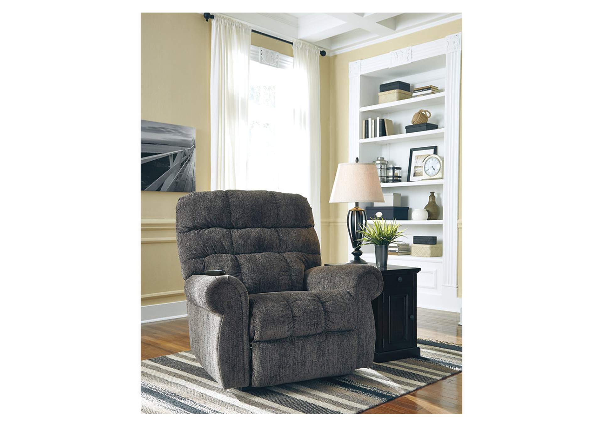 976-01-12 ERNESTINE LIFT CHAIR DUAL MOTOR POWER RECLINING 38X38X43 SLATE