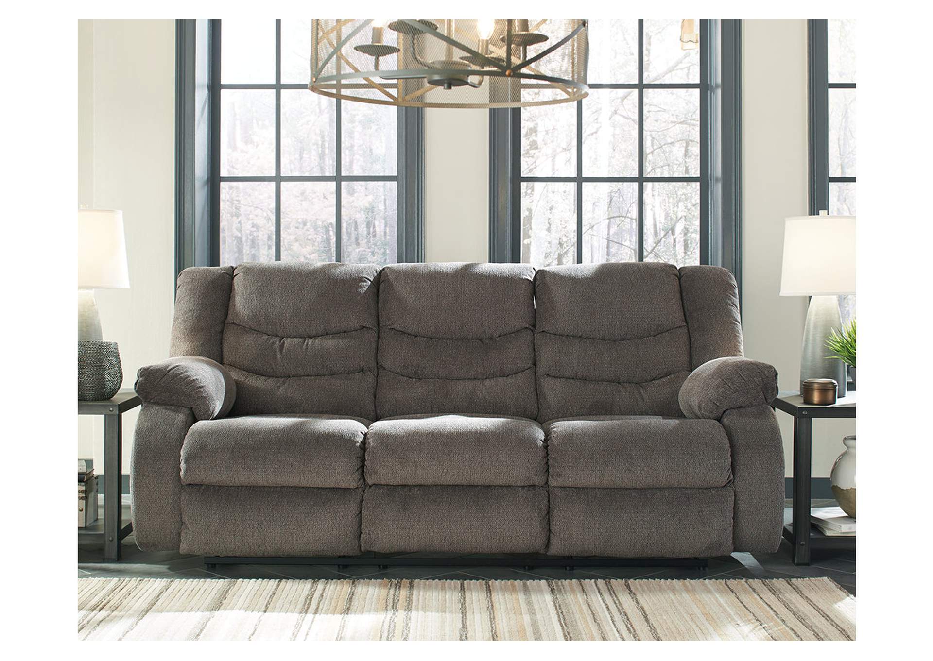 98606-88 TULEN SOFA MANUAL RECLINING 87X40X40 GRAY