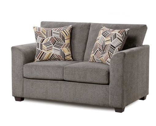 3000-3002-G KENNEDY LOVESEAT STATIONARY 59X36X38 GRAY