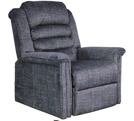 4825-2001-28 SOOTHER LIFT CHAIR W/HEAT & MASSAGE POWER RECLINING 36X39X43 350LB SMOKE