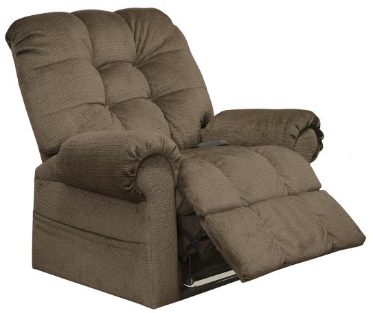 4827-2008-45 OMNI LIFT CHAIR W/CHAISE POWER RECLINING 45X42X46 450LB TRUFFLE BROWN