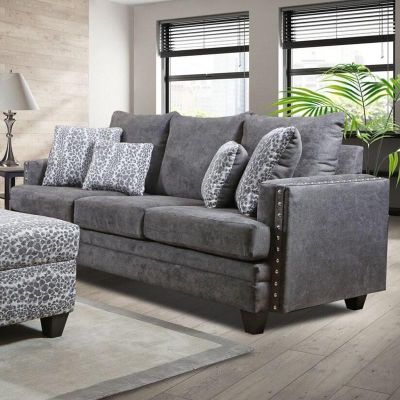 1680-S BRAVADO SOFA STATIONARY 87X38X39 CHARCOAL