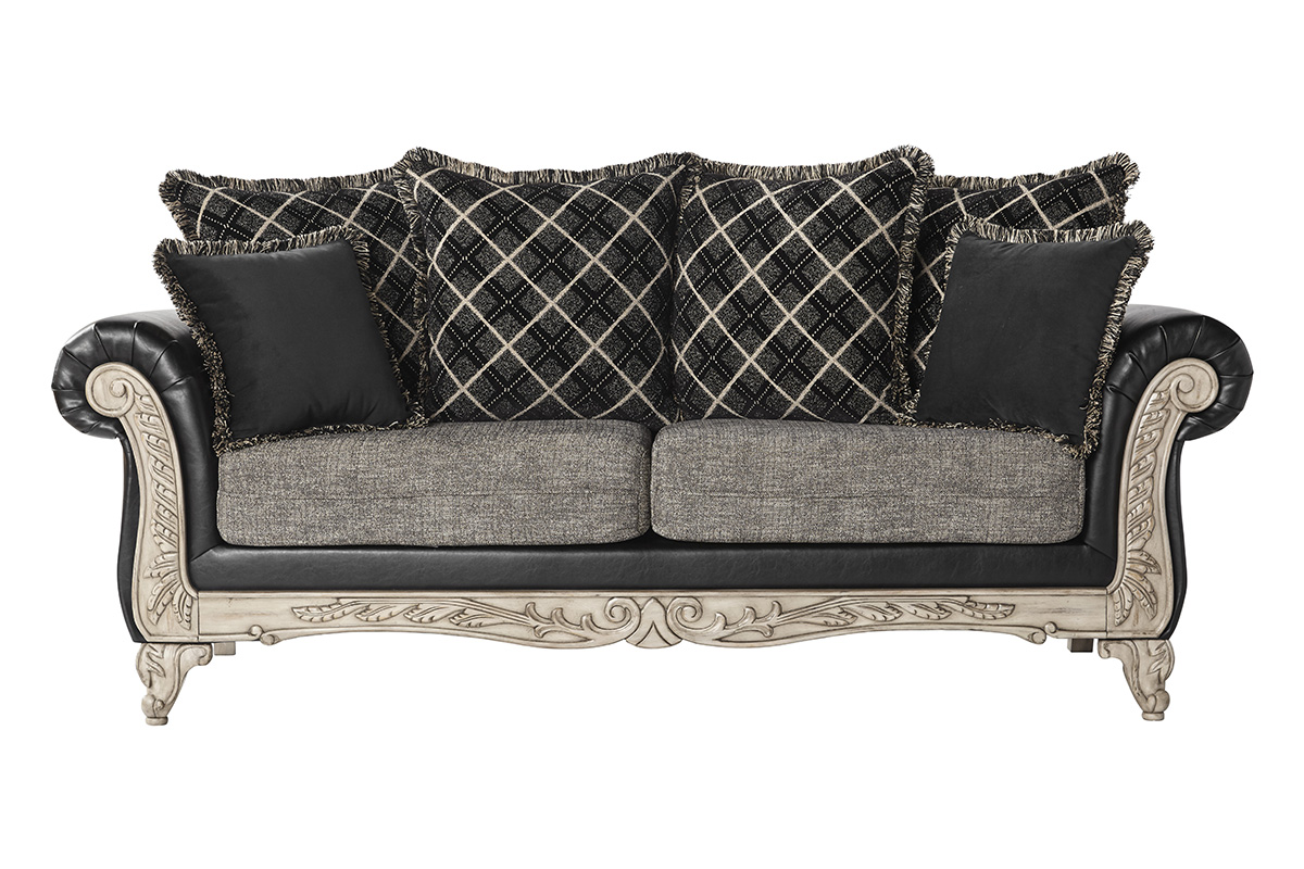 7925-S KAIS SOFA STATIONARY 93X38X40 ONYX