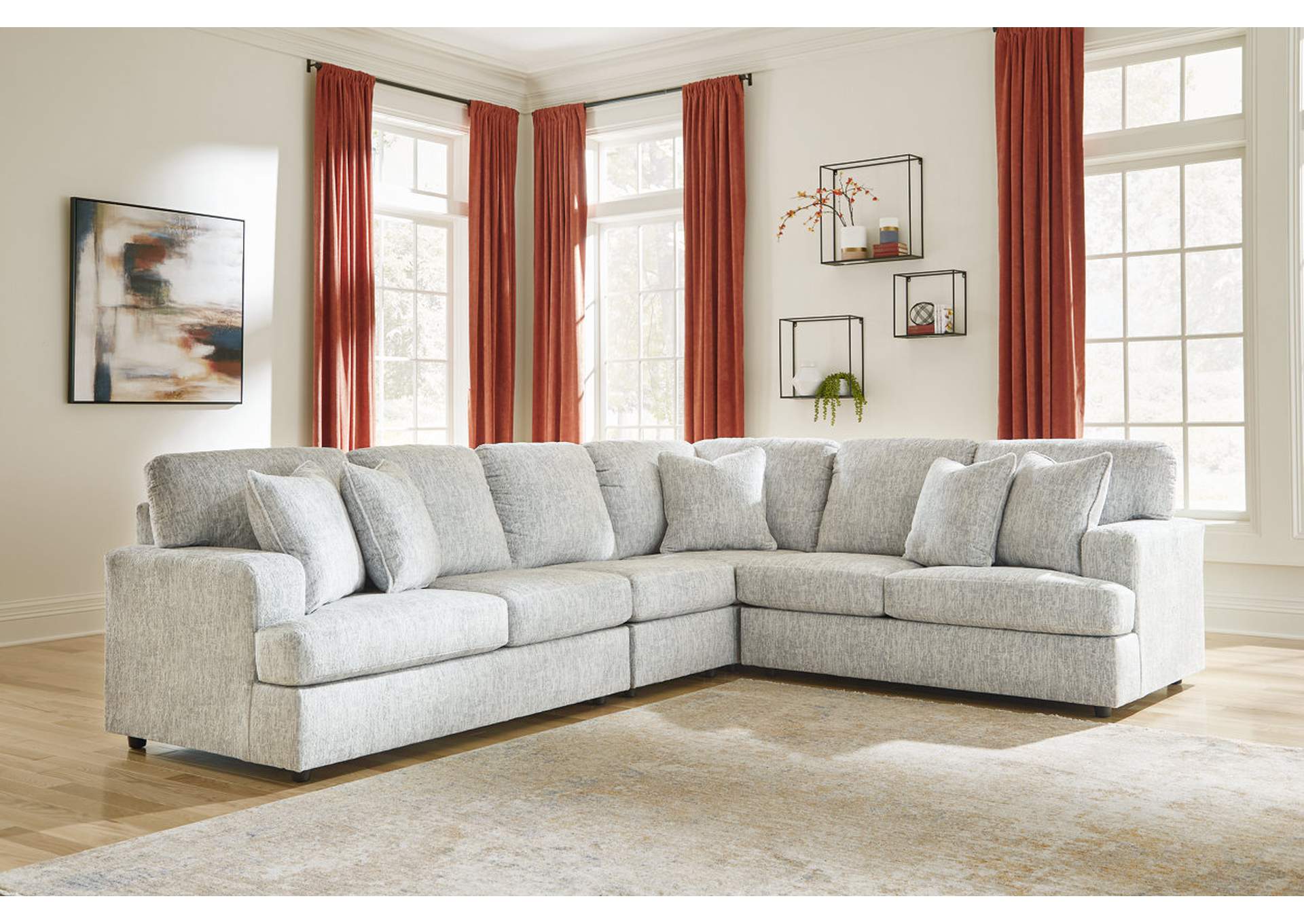 27304-4PC PLAYWRITE 4Pc Sectional - Platinum