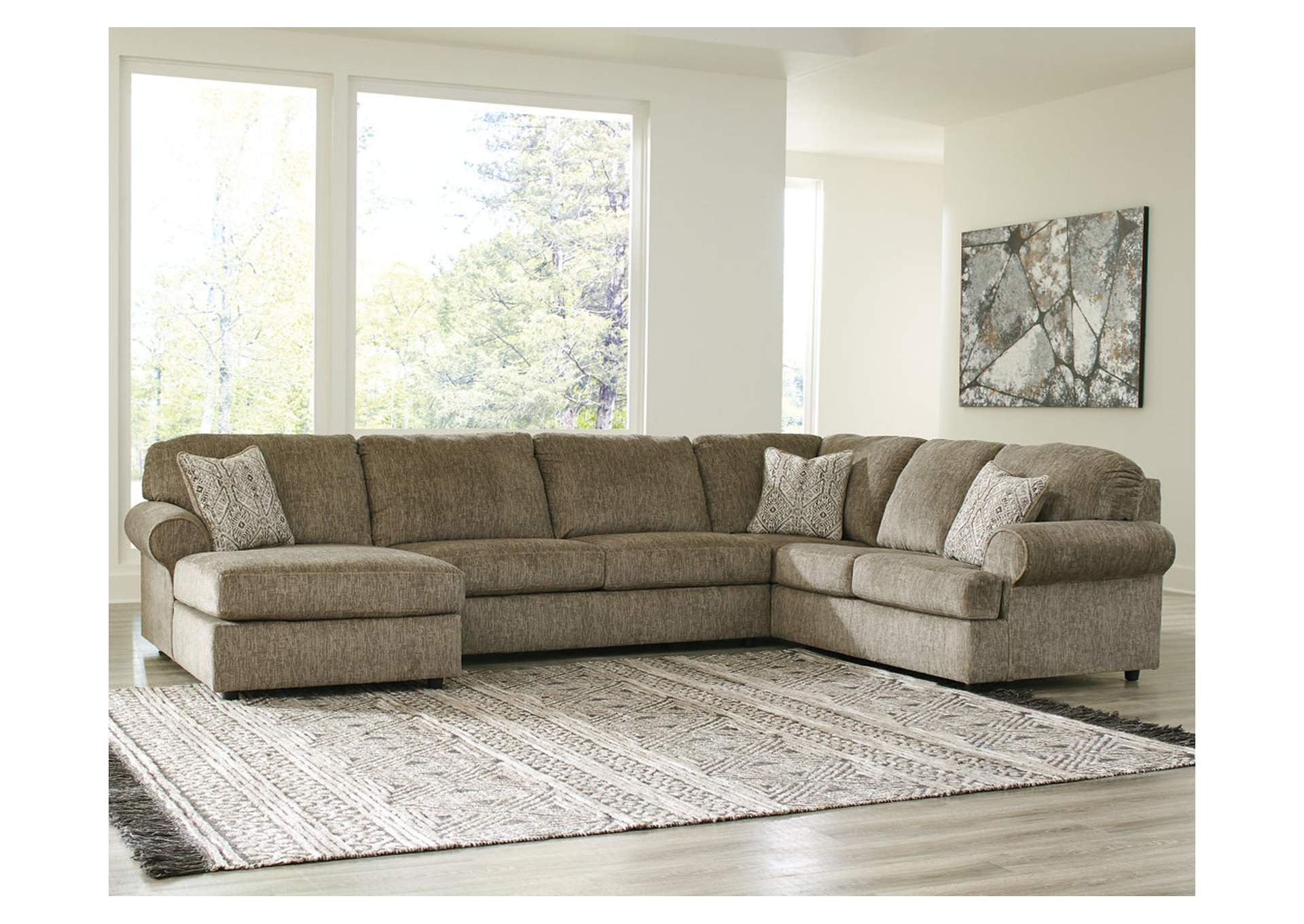 56402-3PC-LAFC HOYLAKE 3PC SECTIONAL W/LAF CHAISE - CHOCOLATE