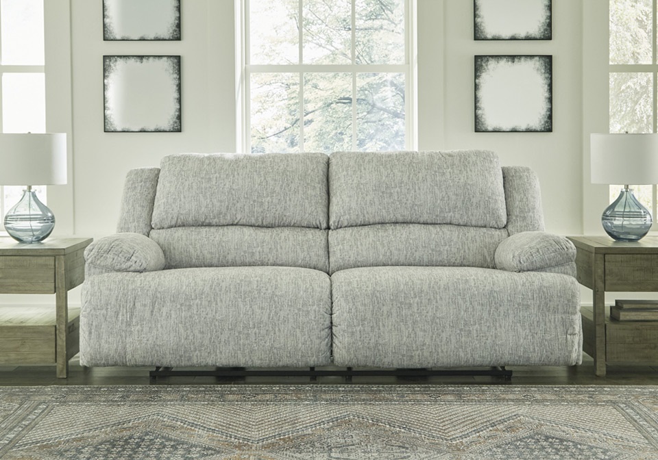 29302-81 MCCLELLAND SOFA MANUAL RECLINING 93X39X40 GRAY