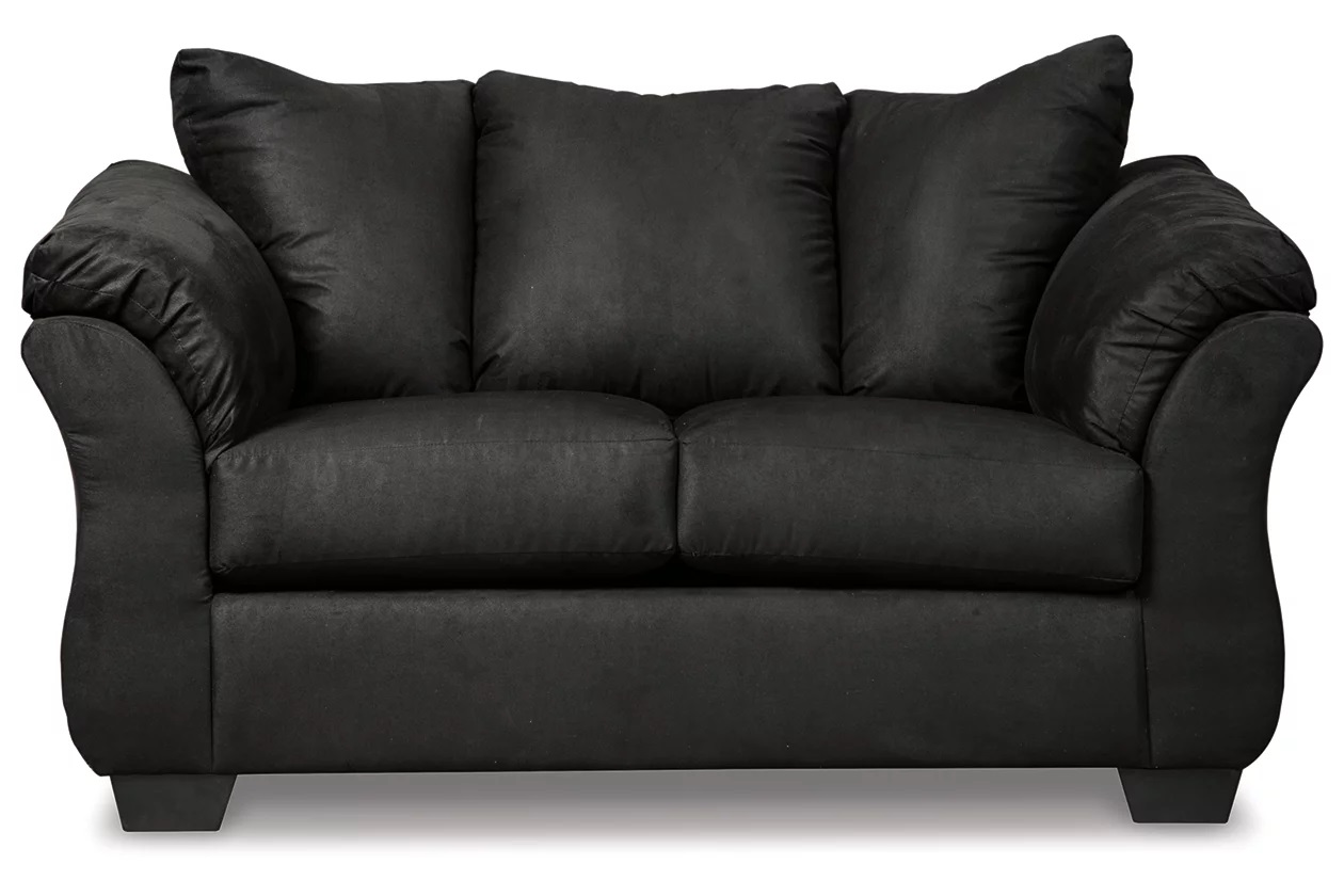 75008-35 DARCY LOVESEAT STATIONARY 67X39X40 BLACK