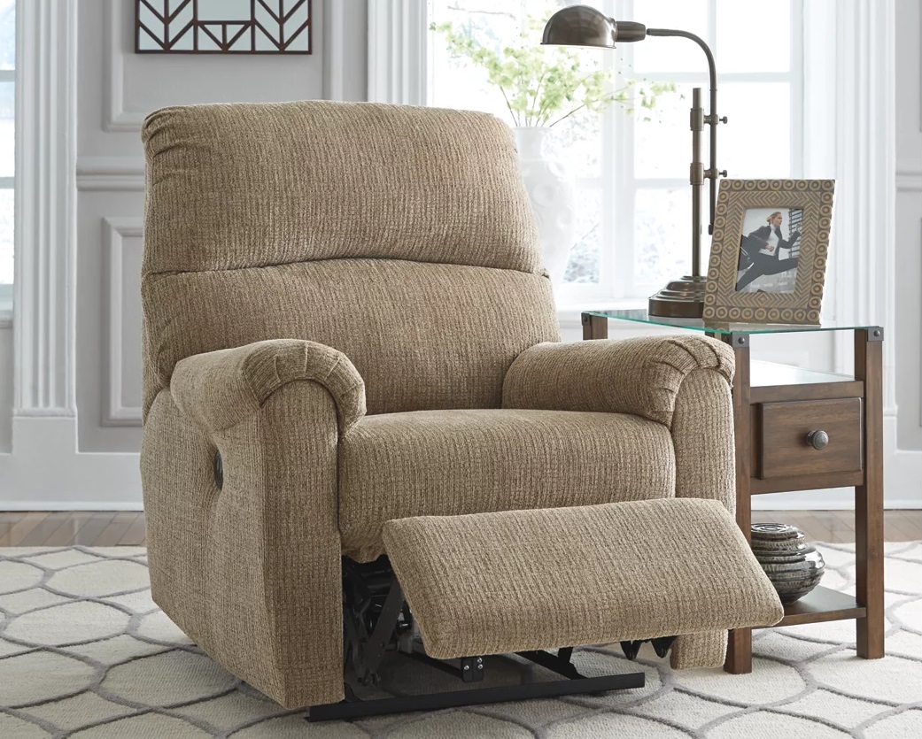 759-09-06 MCTEER RECLINER POWER RECLINING 35x39x41H MOCHA