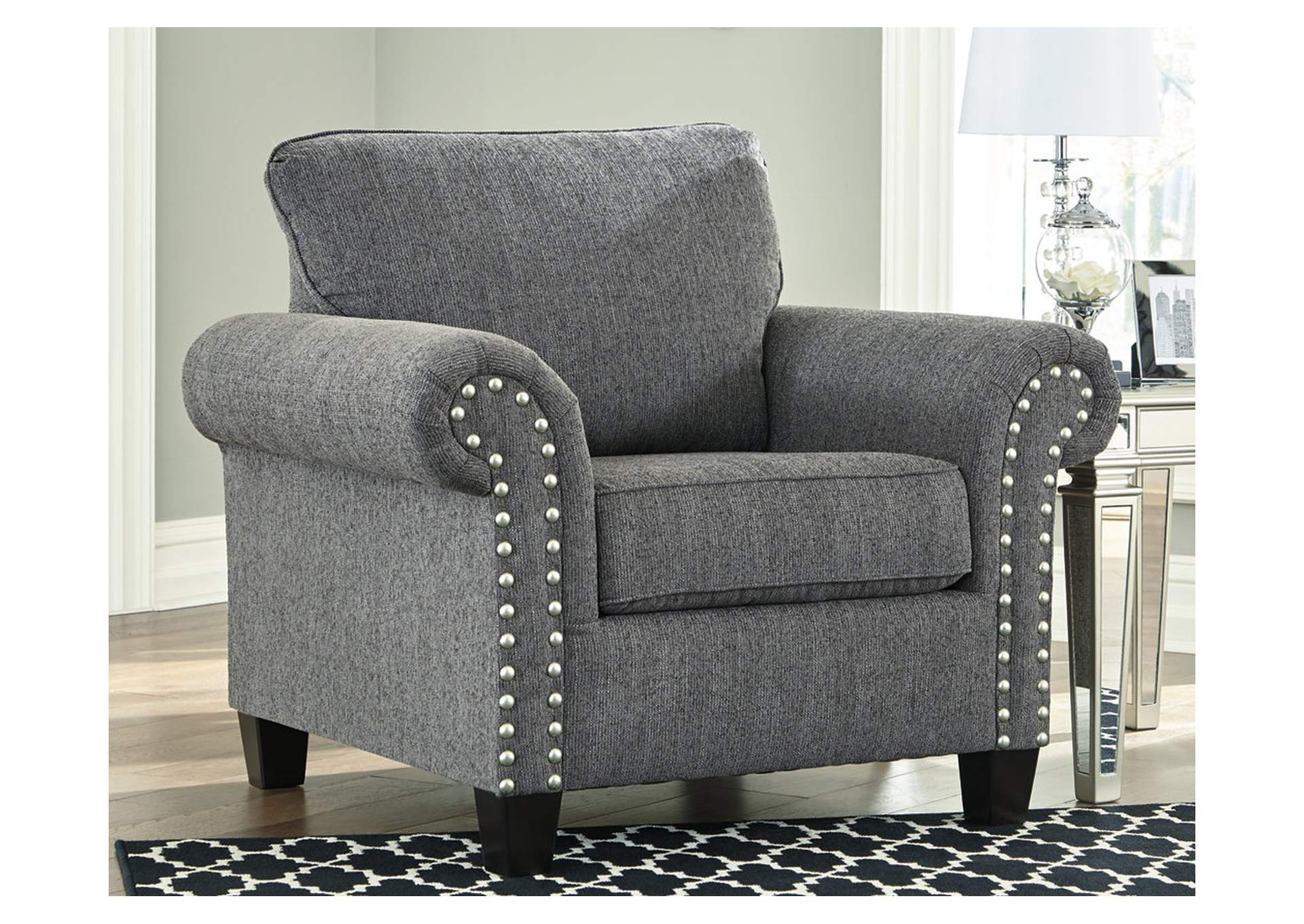 78701-20 AGLENO CHAIR STATIONARY 44X38X39 CHARCOAL