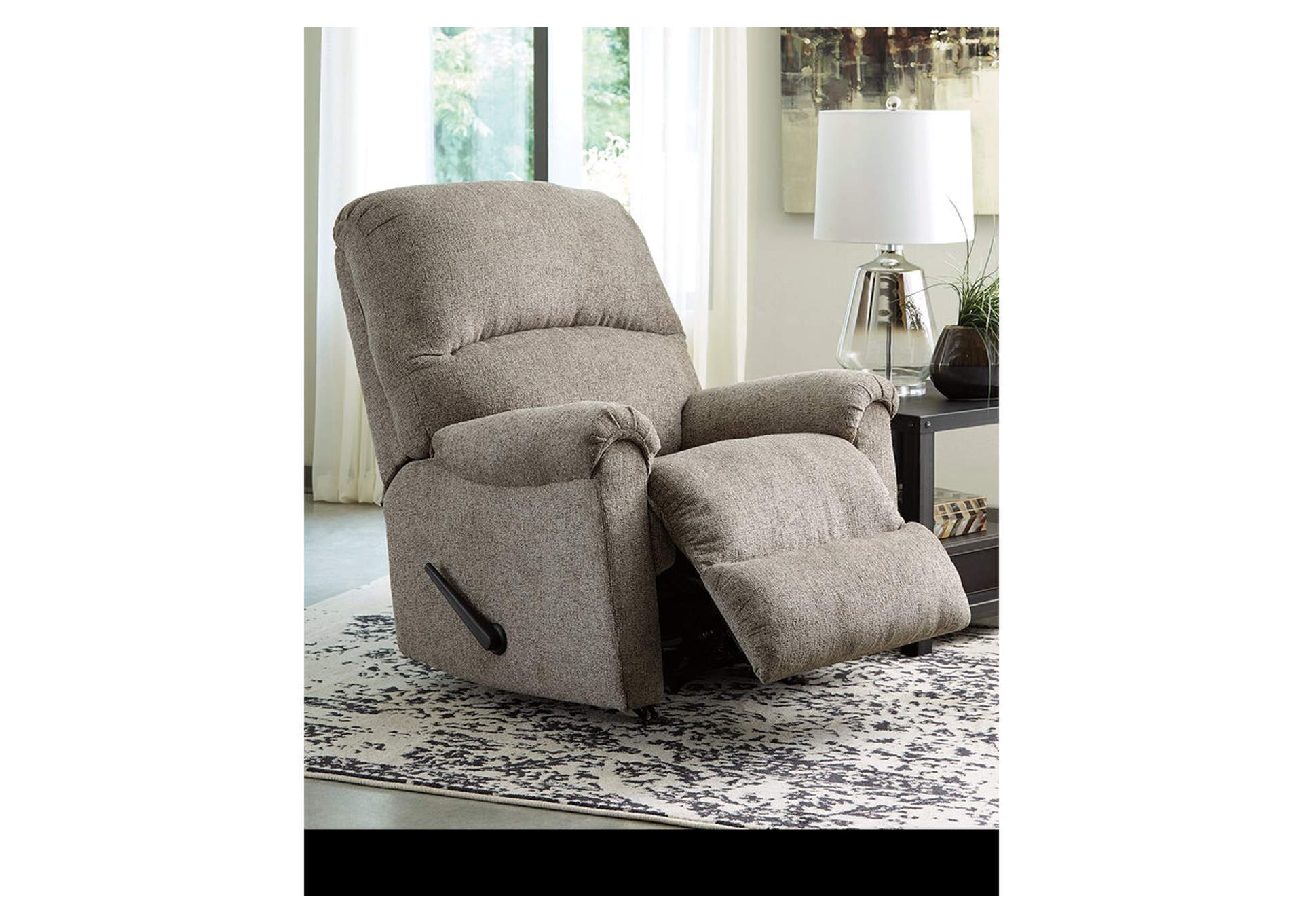 80702-25 BALLINASLOE ROCKER/RECLINER MANUAL RECLINING 35x39x41H PLATINUM
