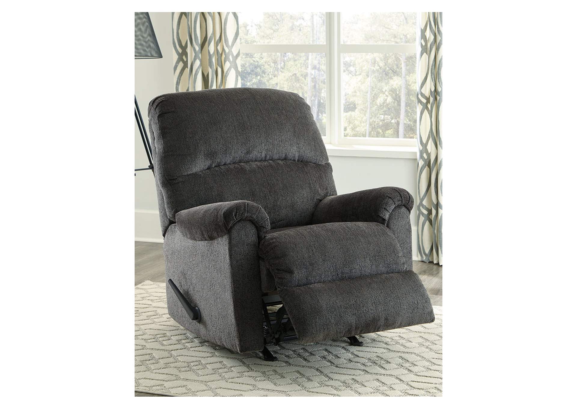 80703-25 BALLINASLOE ROCKER/RECLINER MANUAL RECLINING 35x39x41H SMOKE