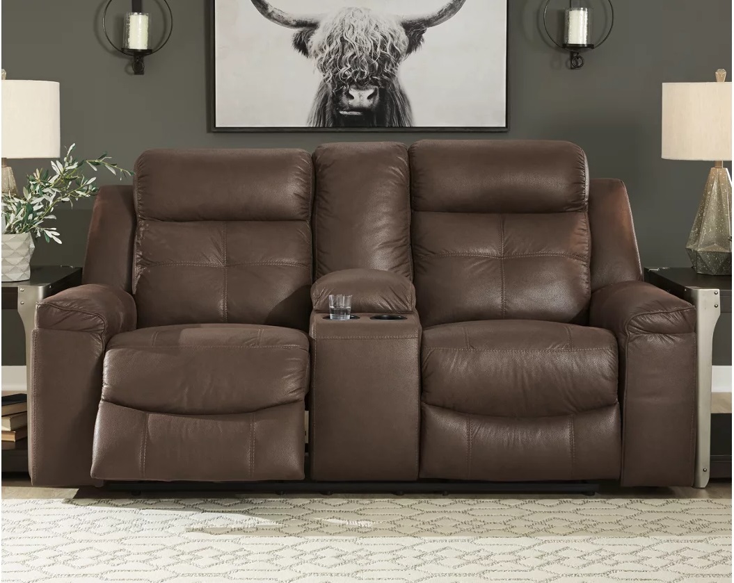 86704-94 JESOLO LOVESEAT MANUAL RECLINING 76X40X42 COFFEE