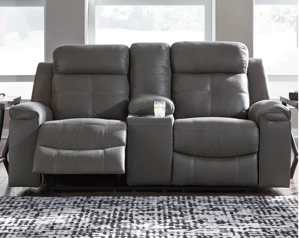 86705-94 JESOLO LOVESEAT MANUAL RECLINING 76X40X42 DARK GRAY