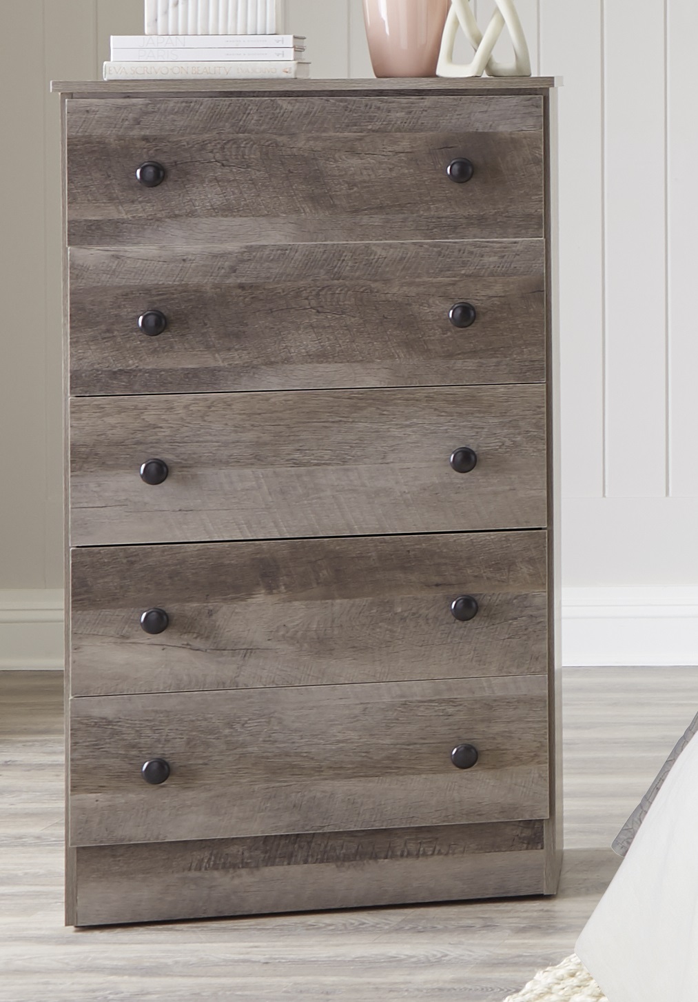 5-194-05 PROMO CHEST 5 DRAWER 27X15X47 GRAY