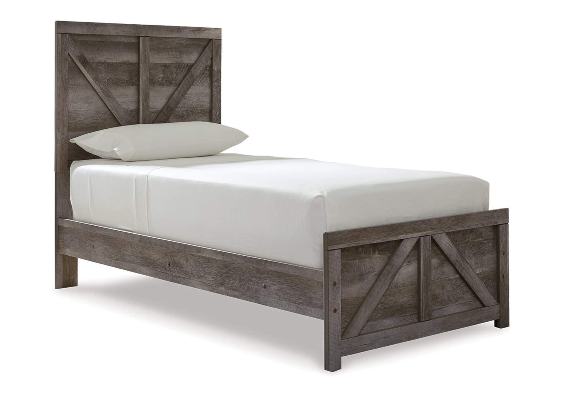 Wynnlow Twin Crossbuck Panel Bed