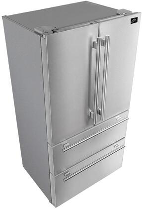 Forno 36 Inch French Door Refrigerator - Stainless