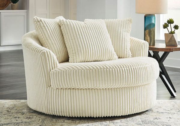 Lindyn Oversized Swivel Accent Chair