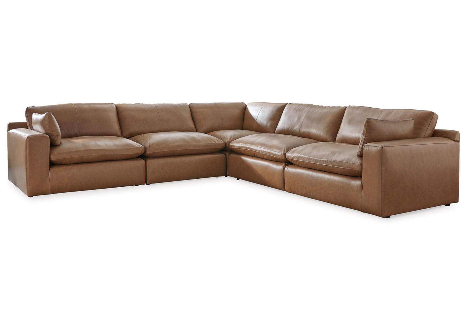 Emilia 5-Piece Leather Sectional