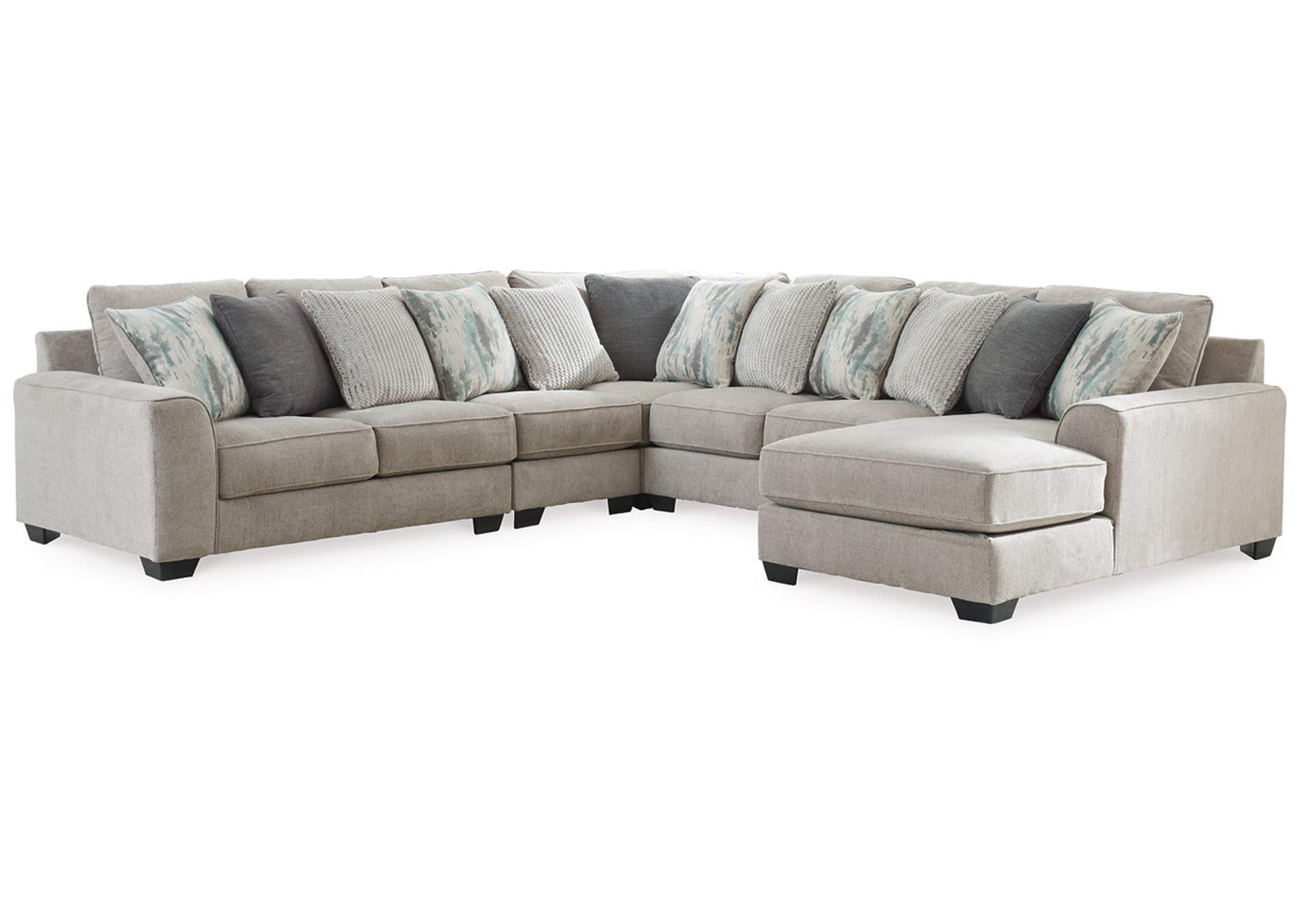 Ardsley 5-Piece Sectional with RAF Chaise