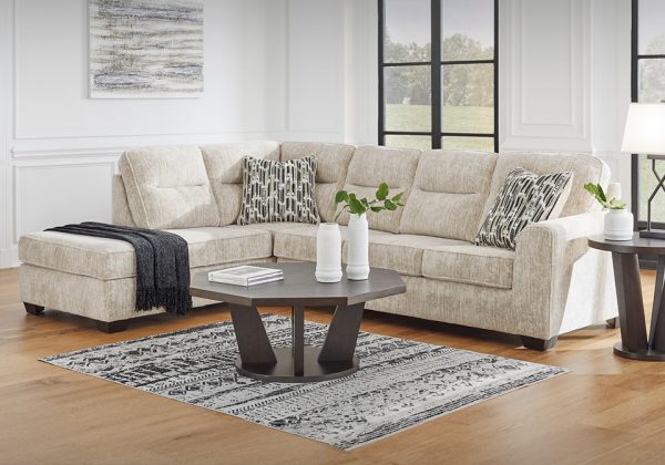 Lonoke Parchment 2pc LAF Chaise Sectional