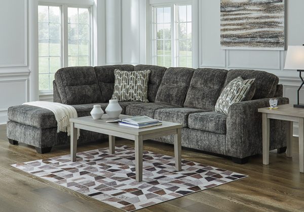 Lonoke Gunmetal 2pc LAF Chaise Sectional