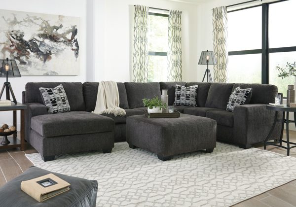 Ballinasloe Smoke 3pc. LAF Chaise Sectional