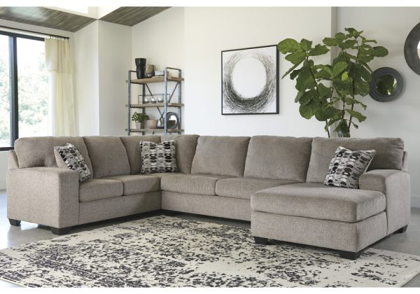 Ballinasloe Platinum 3pc. RAF Chaise Sectional