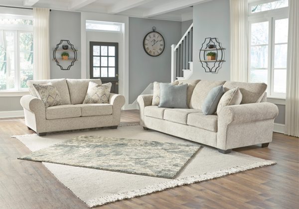 Haisley Ivory Sofa Set