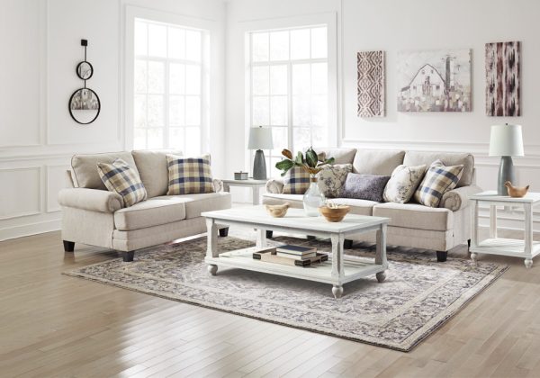 Meggett Linen Sofa Set