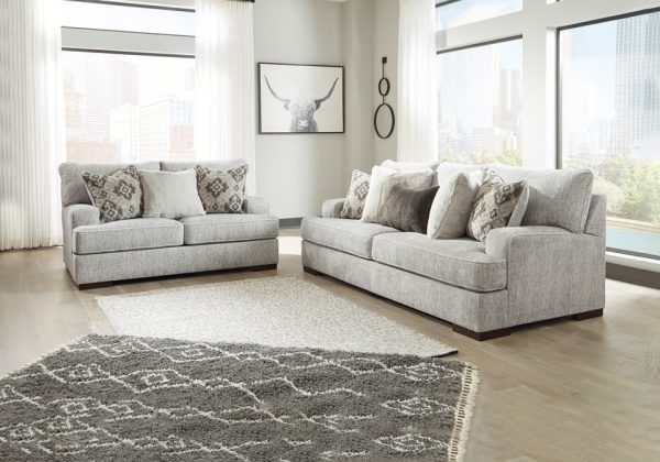 Mercado Pewter Sofa Set