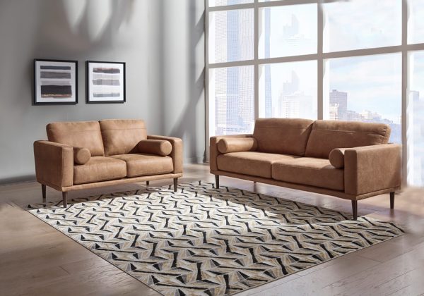 Telora Caramel Sofa Set