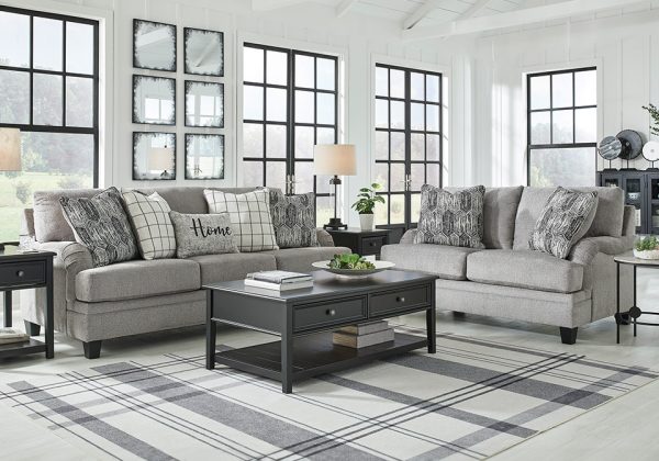 Davinca Charcoal Sofa Set