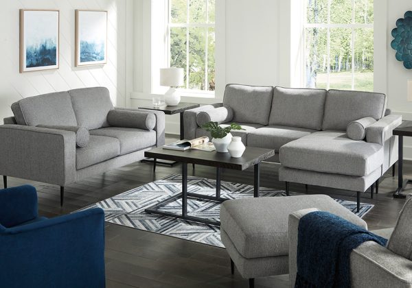 Hazela Charcoal Sofa Set