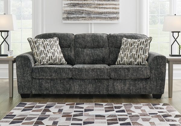 Lonoke Gunmetal Sofa Set