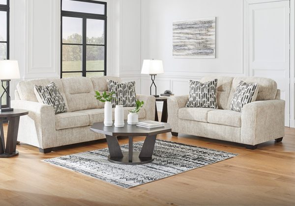 Lonoke Parchment Sofa Set