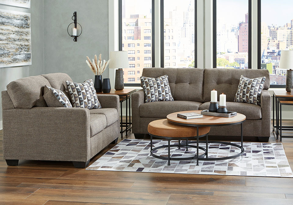 Mahoney Chocolate Sofa Set