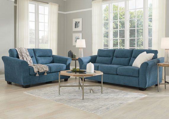 Miravel Indigo Sofa Set