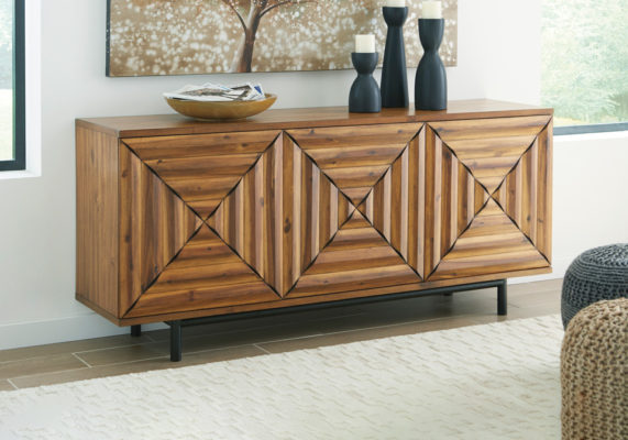 Fair Ridge Warm Brown Accent Cabinet
