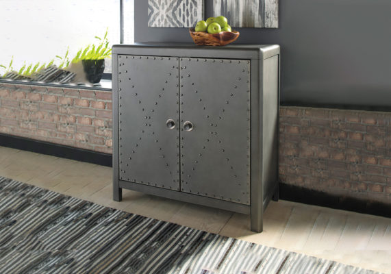 Rock Ridge Gunmetal Accent Cabinet