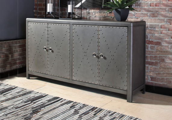 Rock Ridge Gunmetal Accent Cabinet