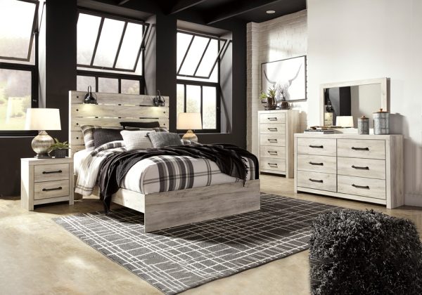 Cambeck Whitewash Queen Panel Bedroom Set
