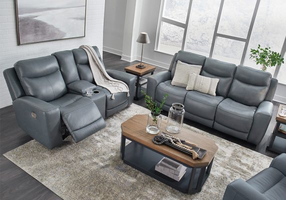 Mindanao Steel Power Reclining Sofa Set