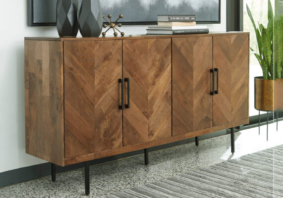 Prattville Brown Accent Cabinet