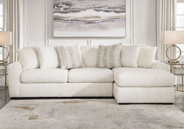 Chessington Ivory 2pc. RAF Chaise Sectional