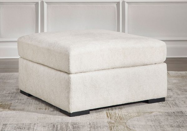 Chessington Ivory Oversized Ottoman